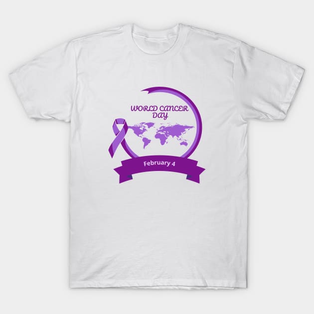 World Cancer Day T-Shirt by Introvert Home 